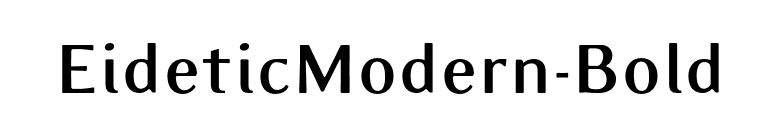 EideticModern-Bold font preview