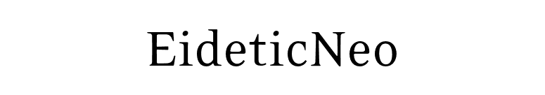 EideticNeo font preview