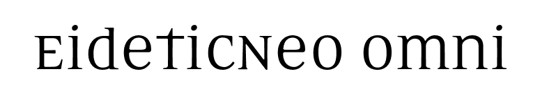EideticNeo Omni font preview
