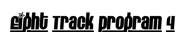 Eight Track program 4 font preview