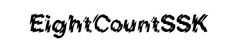 EightCountSSK font preview
