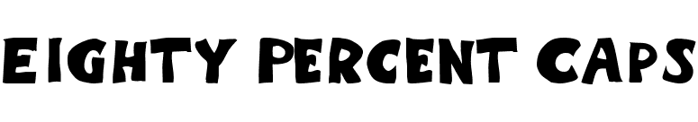 Eighty Percent Caps font preview