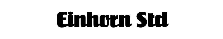 Einhorn Std font preview