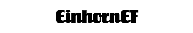EinhornEF font preview