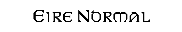 Eire Normal font preview