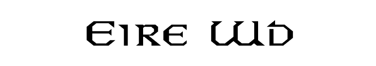 Eire Wd font preview