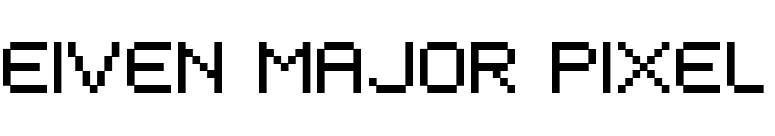 EIVEN MAJOR Pixel font preview
