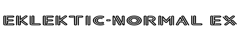 Eklektic-Normal Ex font preview