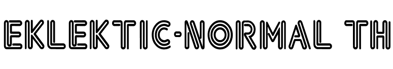 Eklektic-Normal Th font preview