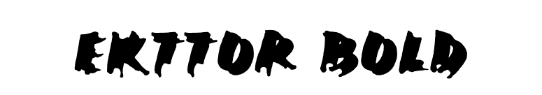 Ekttor Bold font preview