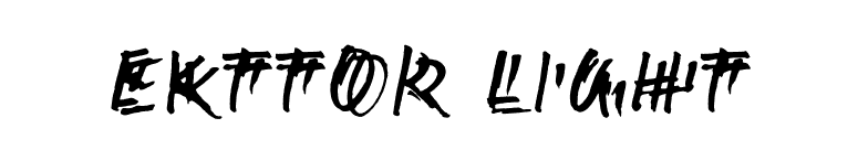 Ekttor Light font preview