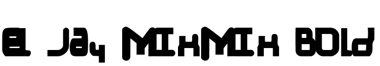 el Jay mixmix Bold font preview