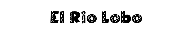 El Rio Lobo font preview