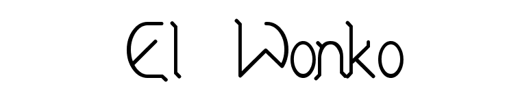 El Wonko font preview