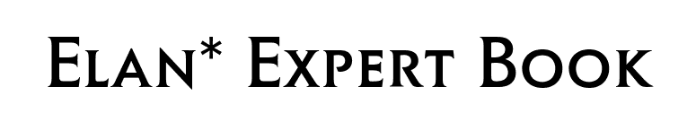 Elan* Expert Book font preview