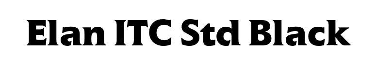 Elan ITC Std Black font preview