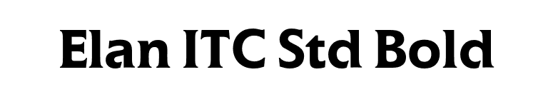 Elan ITC Std Bold font preview