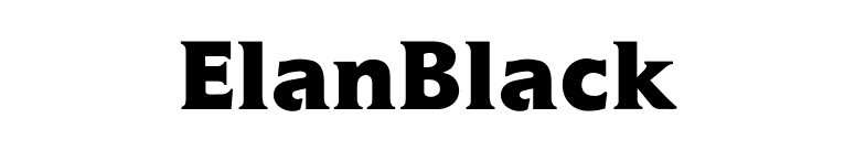 ElanBlack font preview