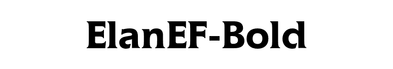 ElanEF-Bold font preview