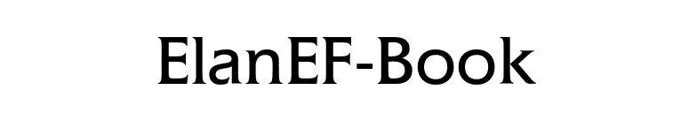 ElanEF-Book font preview