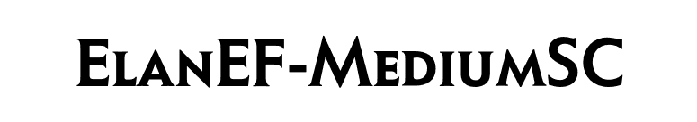ElanEF-MediumSC font preview