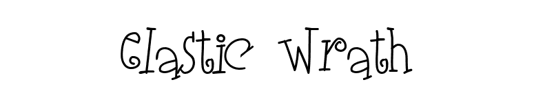 Elastic Wrath font preview