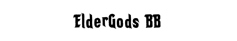 ElderGods BB font preview