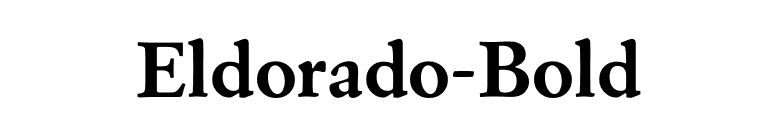 Eldorado-Bold font preview
