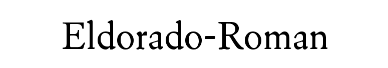 FontsMarket com Download Eldorado Roman  font for FREE