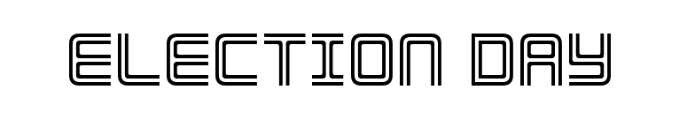 Election Day font preview