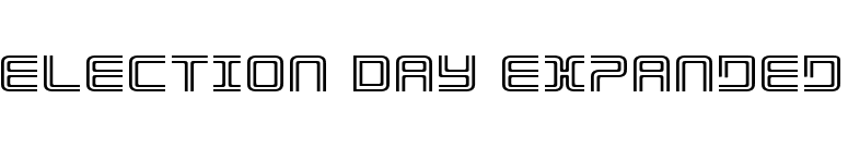 Election Day Expanded font preview