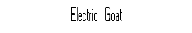Electric Goat font preview