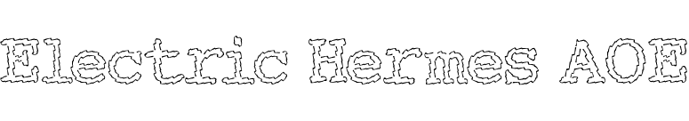 Electric Hermes AOE font preview