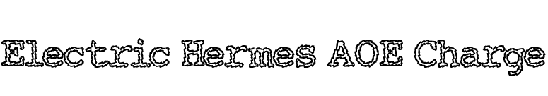Electric Hermes AOE Charge font preview