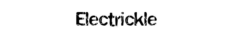 Electrickle font preview