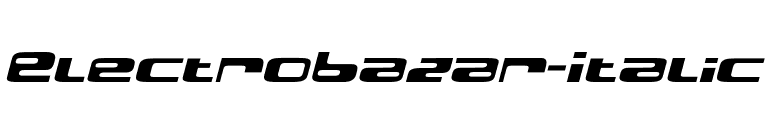 ElectroBazar-Italic font preview