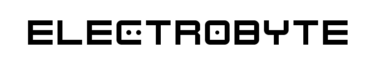 Electrobyte
 font preview