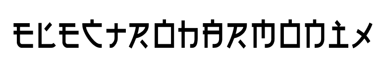 Electroharmonix font preview