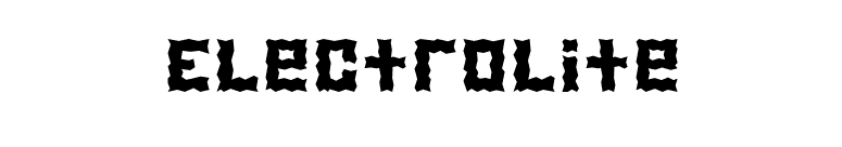 Electrolite font preview