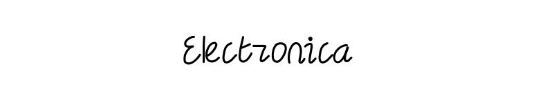 Electronica font preview