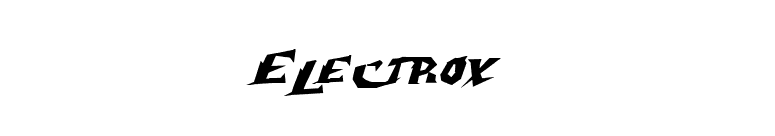 Electrox  font preview
