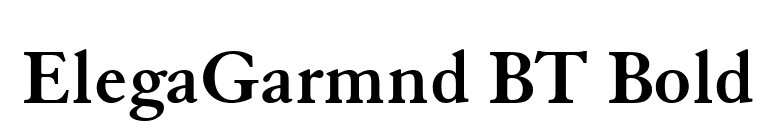 ElegaGarmnd BT Bold font preview