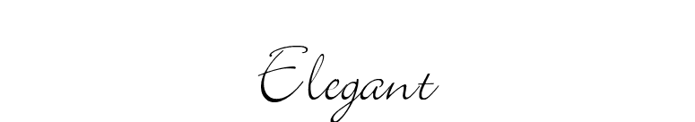 Elegant font preview