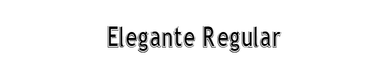 Elegante Regular font preview