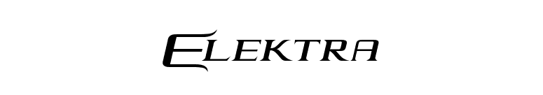 Elektra font preview
