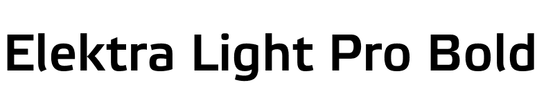 Elektra Light Pro Bold font preview