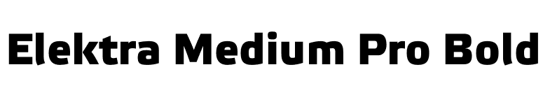 Elektra Medium Pro Bold font preview