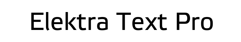 Elektra Text Pro font preview
