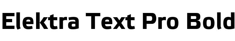 Elektra Text Pro Bold font preview