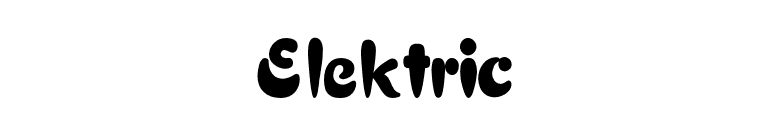 Elektric font preview
